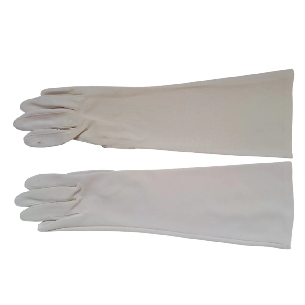 Vintage‎ Opera Gloves Lot 2 Leather Brown Sz 6.5 & Crescendoe Nylon 7.5